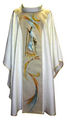 Casula casula con cintura in peluche /'Kielich/'